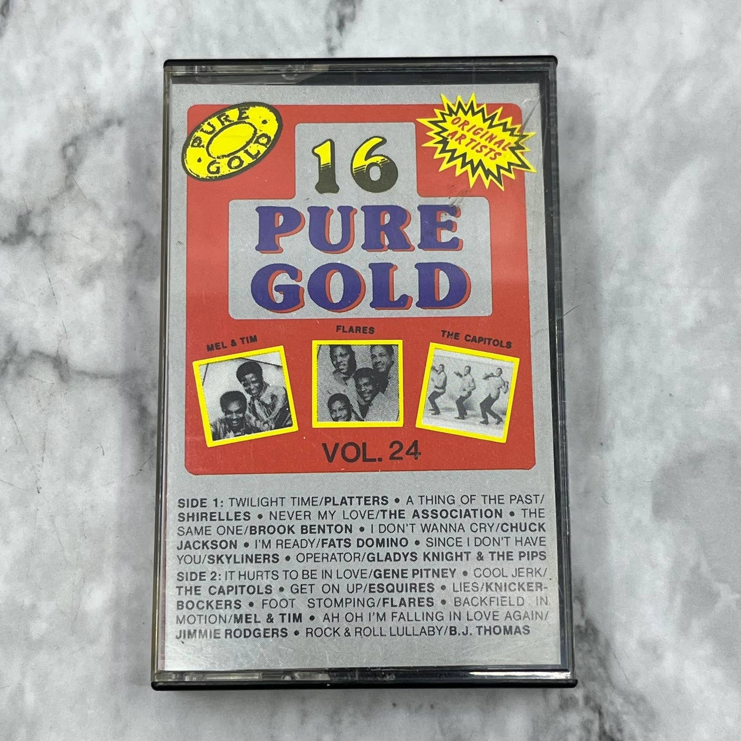 16 Pure Gold - Volume 24 by Various Artists Oldies Cassette Tape TJ6-78