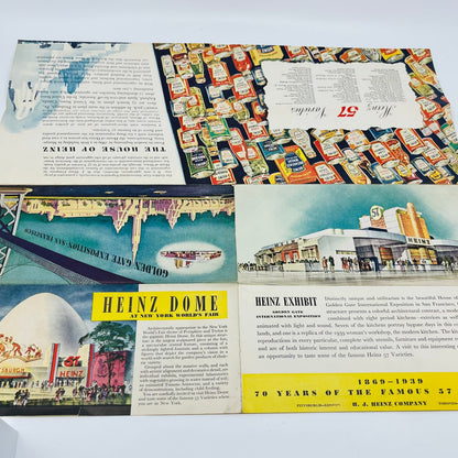 1939 SAN FRANCISCO HEINZ EXHIBIT BROCHURE PAMPHLET WORLD’S FAIR GOLDEN GATE A1