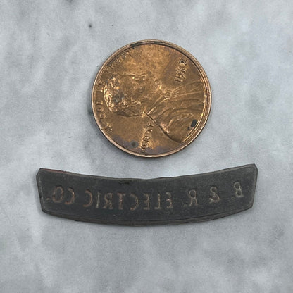 Vintage Printing Letterpress Printers Block Plate B&R Electric Co. SE839