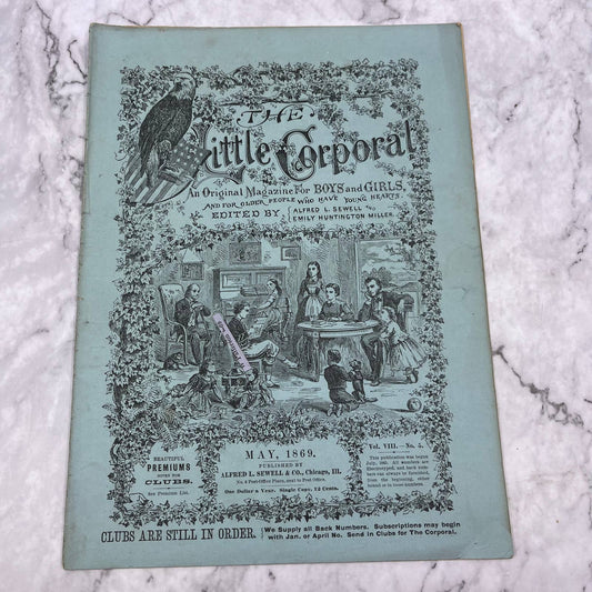 1869 May - The Little Corporal Original Magazine For Boys And Girls TB5