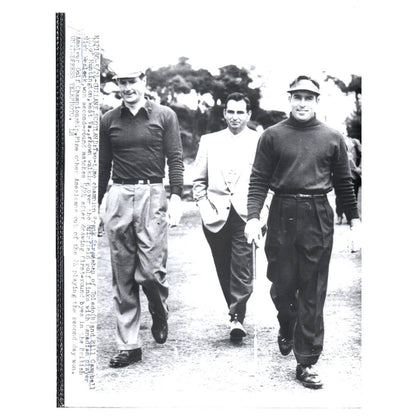 1954 Press Photo Golf Frank Stranahan Bill Campbell Nick Weslock British Am AD2