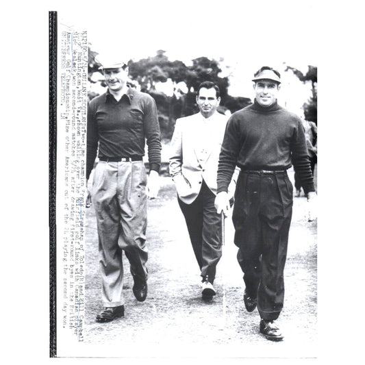 1954 Press Photo Golf Frank Stranahan Bill Campbell Nick Weslock British Am AD2