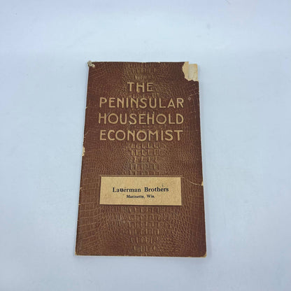 1915 Expense Recipe Book Peninsular Stove Co. Lauerman Bros Marinette WI TC6