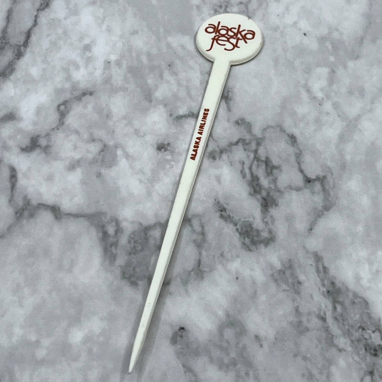 Vintage Alaska Airlines Alaska Fest Garnish Pick Swizzle Stirrer SA2