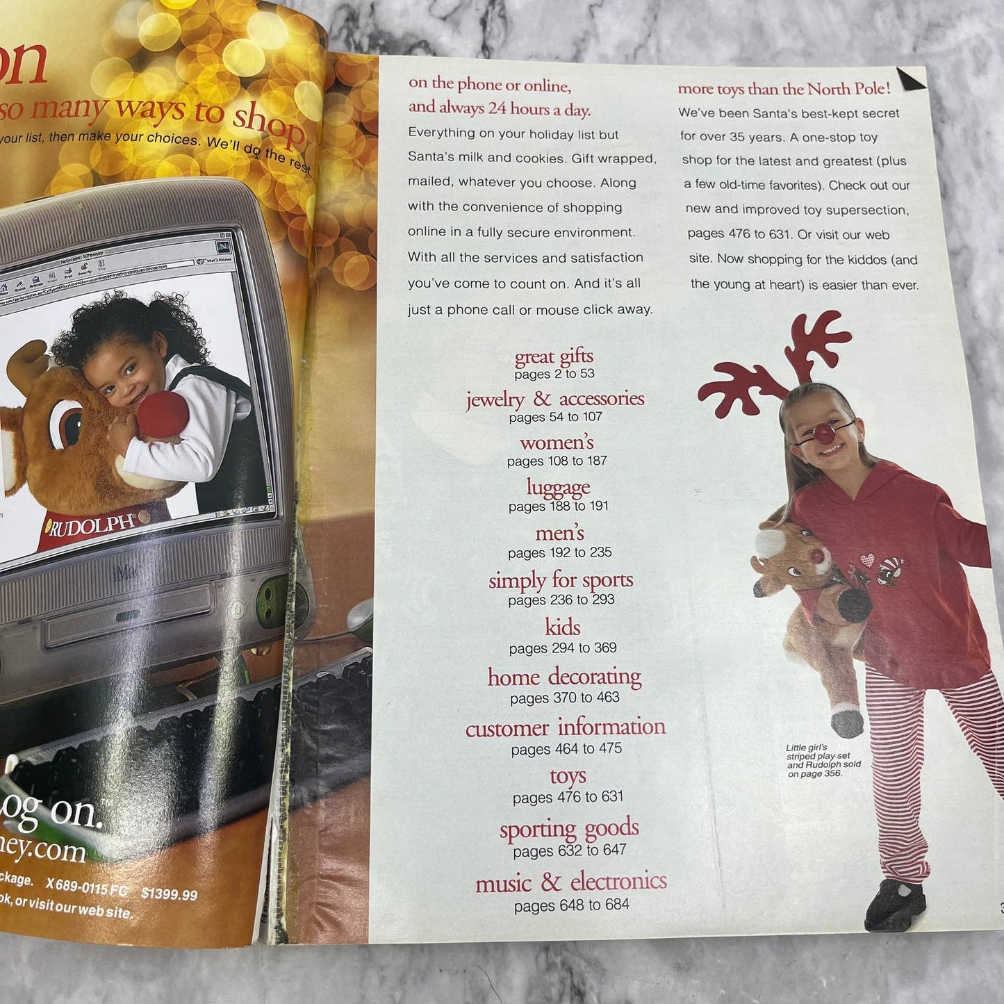 1999 JC Penny Christmas Wish Book Catalog - Great Vintage Toys & Gifts S1