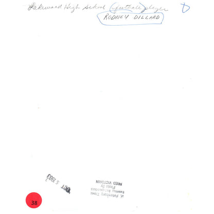 1983 Press Photo Football Lakewood High School Player Rodney Dillard 8x10" AD3