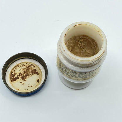 Vintage Tussy Cream Deodorant Jar 2" 29 cents Jar Milk Glass SC7
