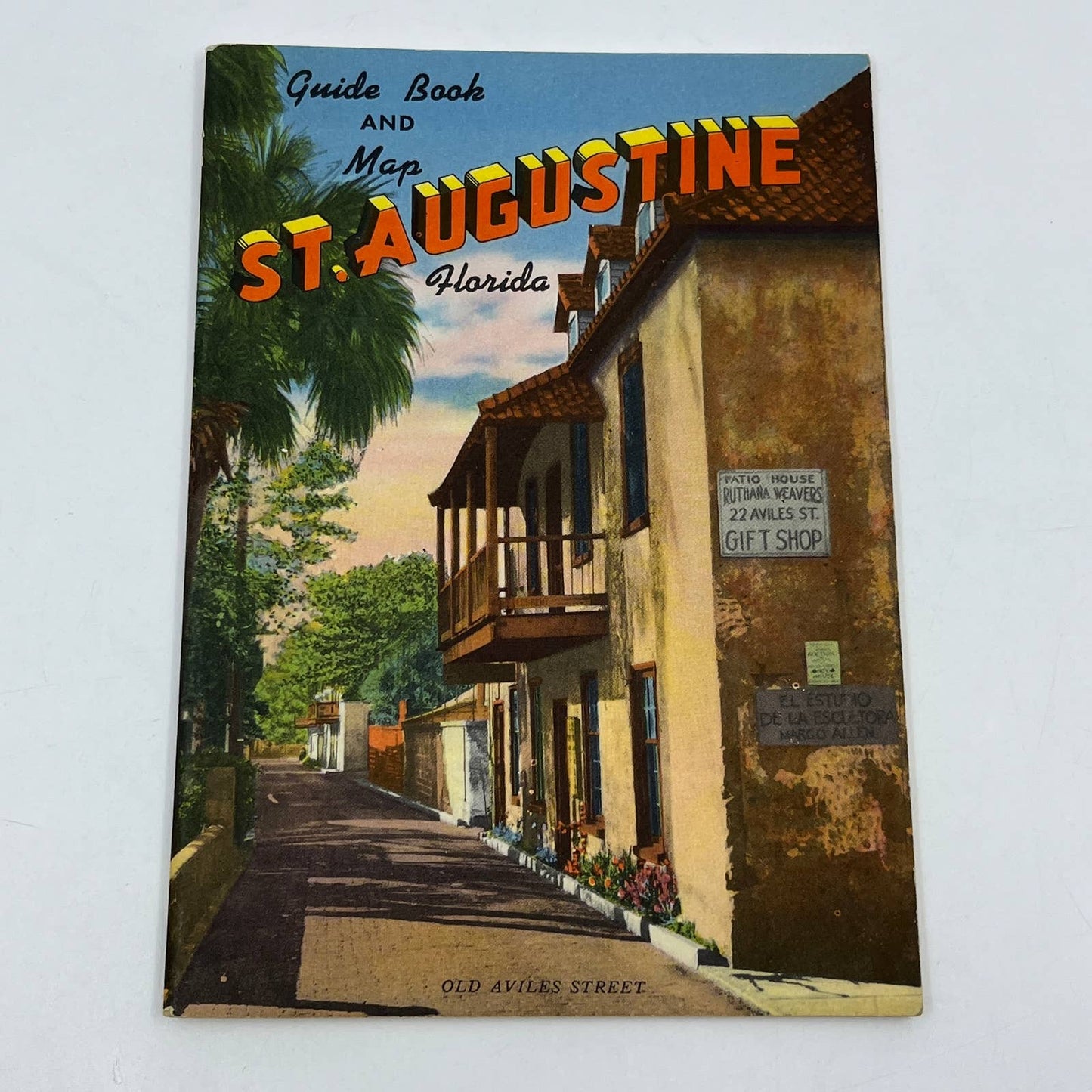 1960s Guide Book and Map of St. Augustine Florida 14 Pages Many Pictures TG6