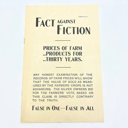 1890s Minnesota Farming Pamphlet Prices of Farm Products for 30 Years AB7