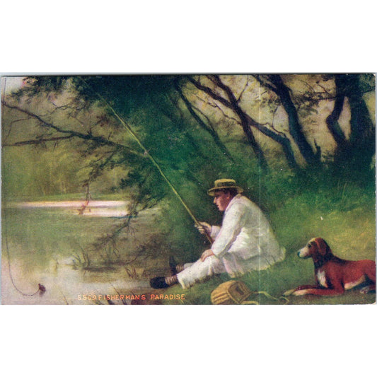 Fishermans Paradise c1910 Original Postcard TK1-P13