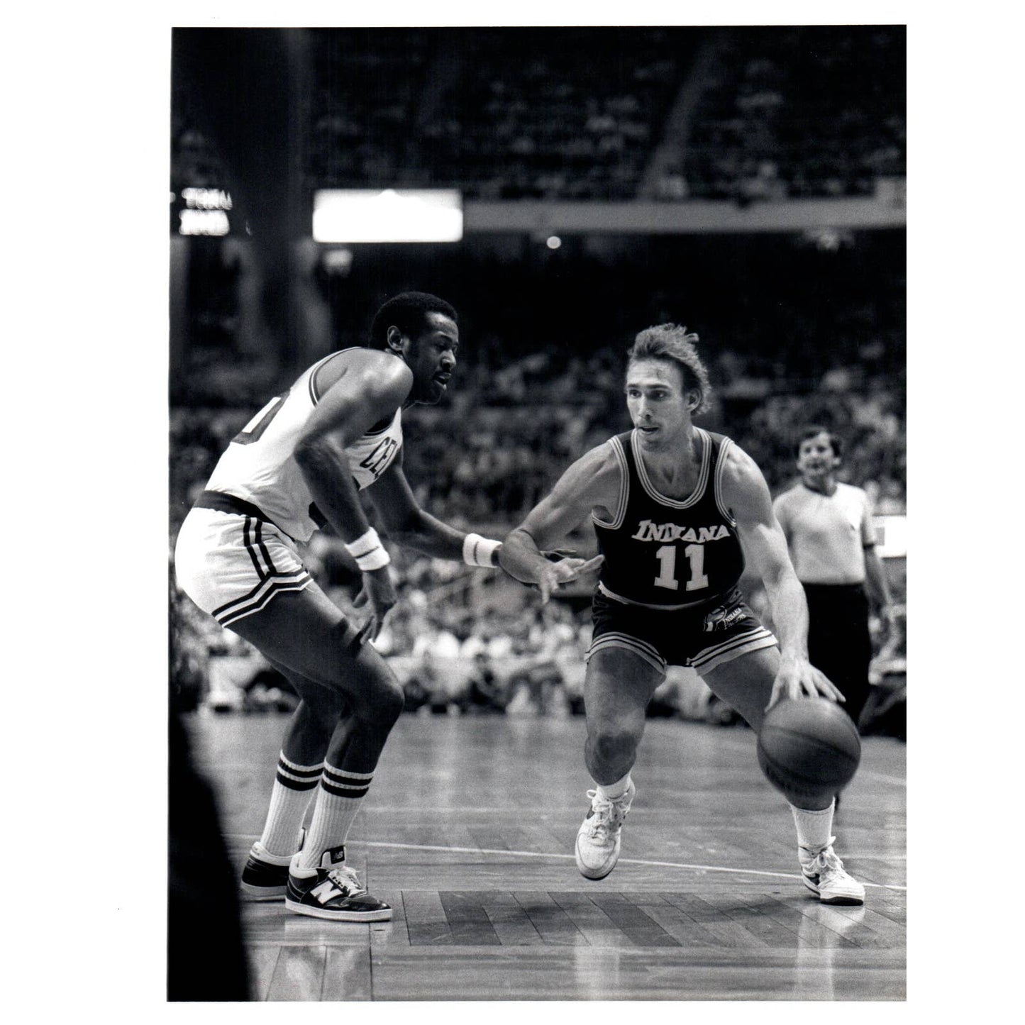 1984 Press Photo Basketball NBA Indiana Pacers Brook Steppe 8x10" AD3