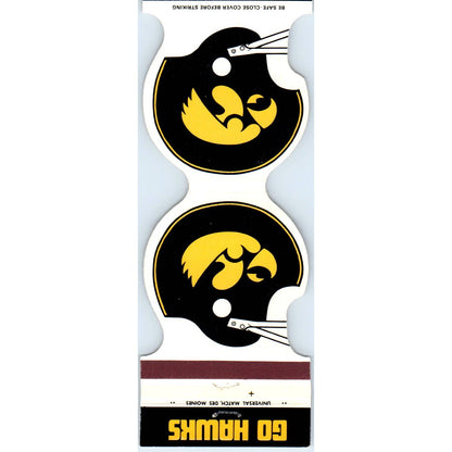 1984 Iowa Hawkeyes Helmet Football Schedule Matchbook Cover SA1-M4