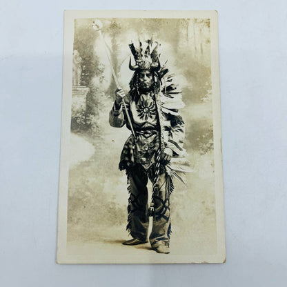 Early 1900s RPPC Native American Indian Chief Pratt Indian School PA9