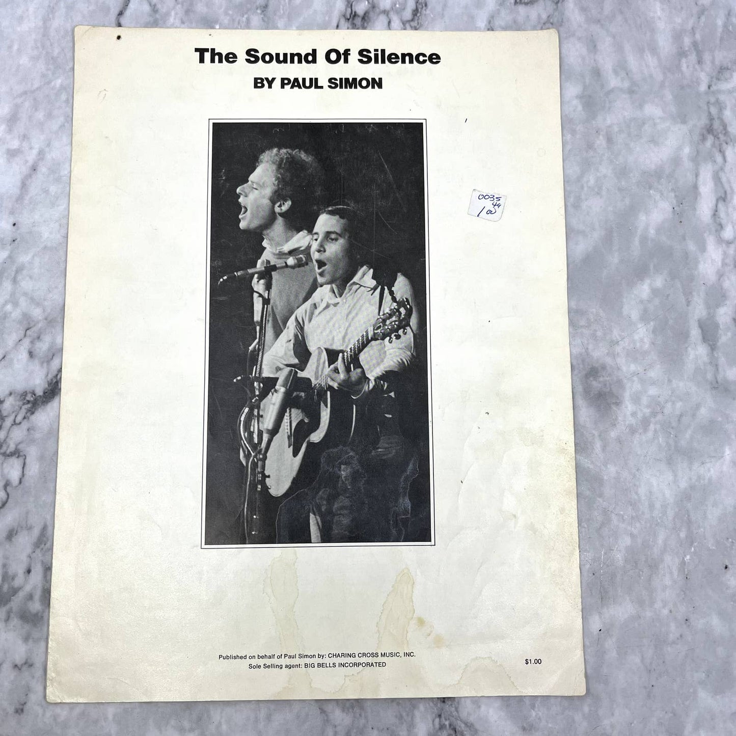 The Sound of Silence Paul Simon 1964 Sheet Music TK2-SM2