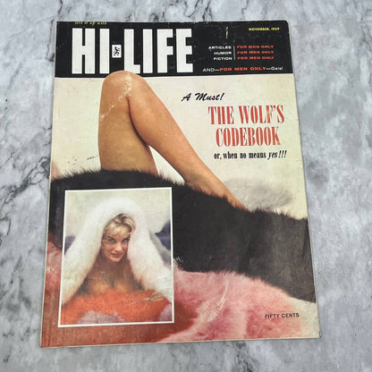 Hi-Life Men's Magazine November 1959 Articles Humor Harry Schreiner TK2-SM4