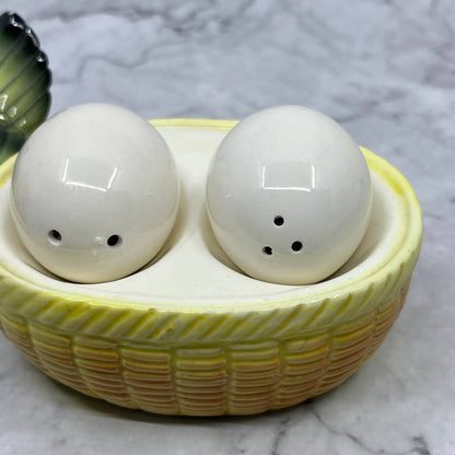 Vintage Norcrest Porcelain Nesting Hen with Eggs Salt & Pepper Shakers Japan TJ3