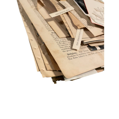 Antique/Vintage Junk Journal Paper Ephemera Lot - Over 100 Pieces - Approx 2 Lbs