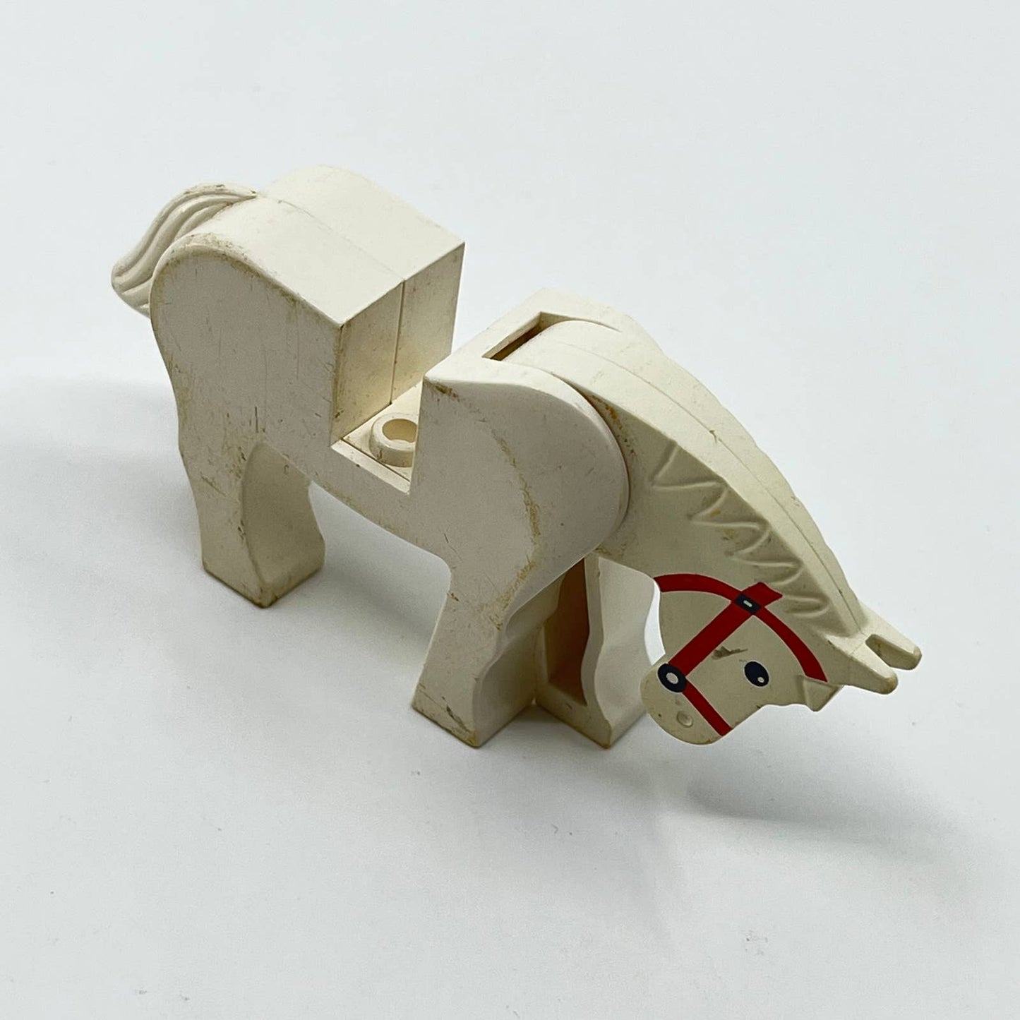 Vintage Lego White Horse Pony Minifigure Collectible SC6