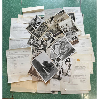 1960 Huge Lot of Assorted Press Release Photos & Papers TJ8