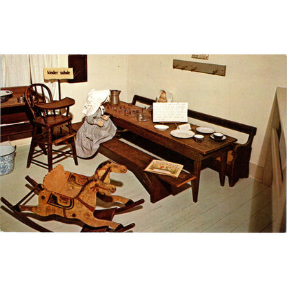 Museum of Amana History Kinderschule Day Care Center Original Postcard PB8
