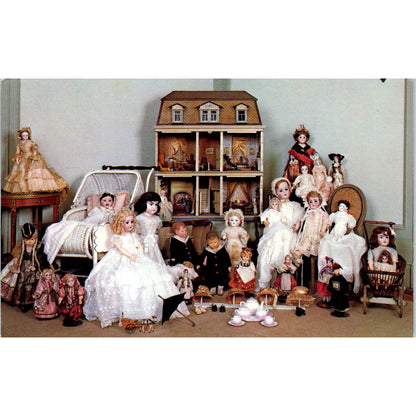 Doll Collection Henry Morrison Flagler Museum Palm Beach Original Postcard PB7