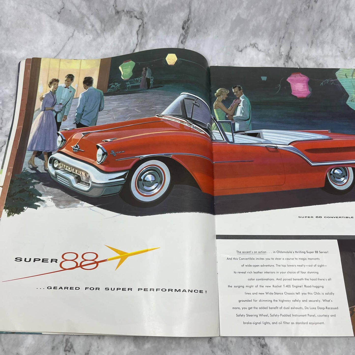 1957 Oldsmobile Color Deluxe Sales Brochure NinetyEight Starfire Super 88 TK2