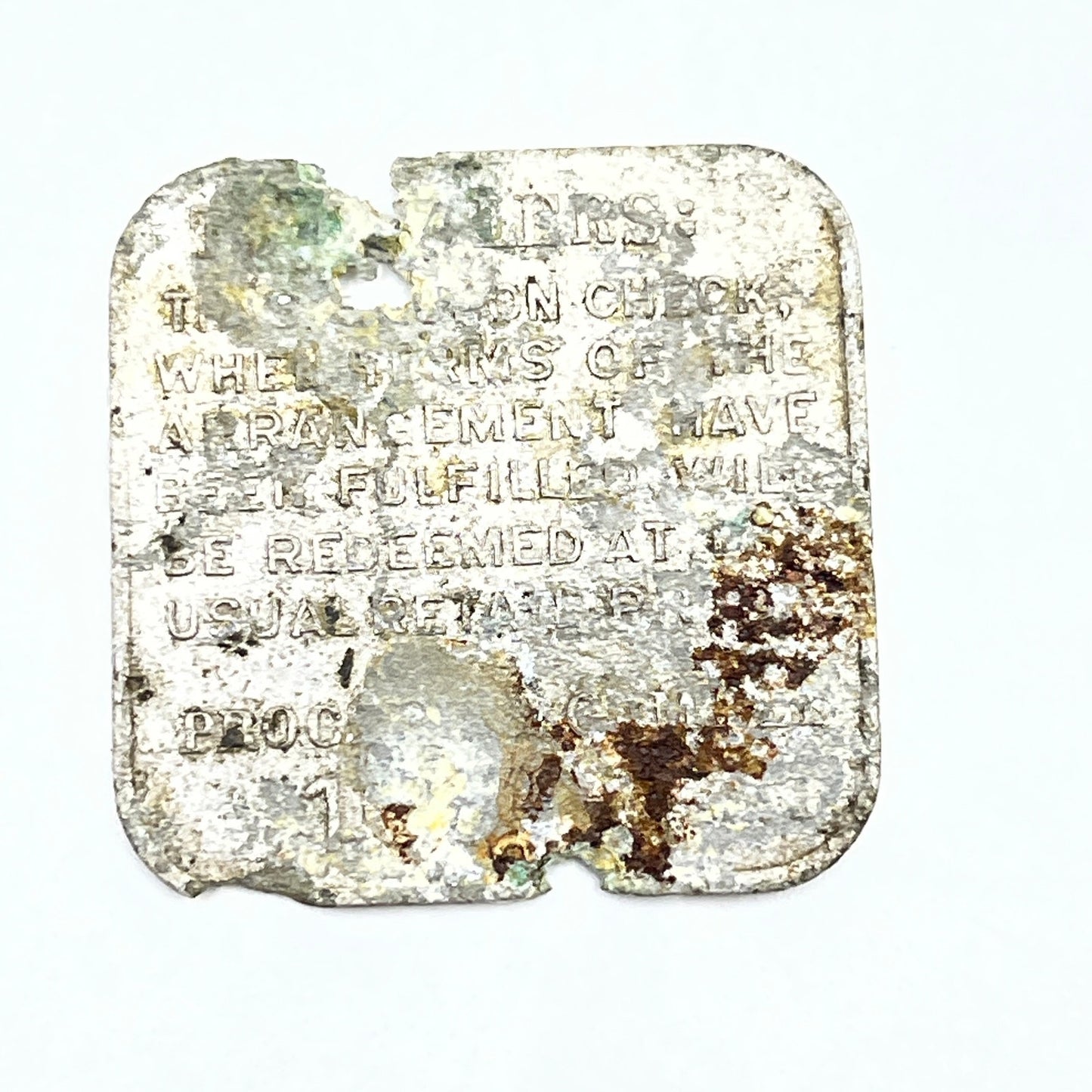 Antique Token Good For 1 Free Package of Oxydol Coupon SE9