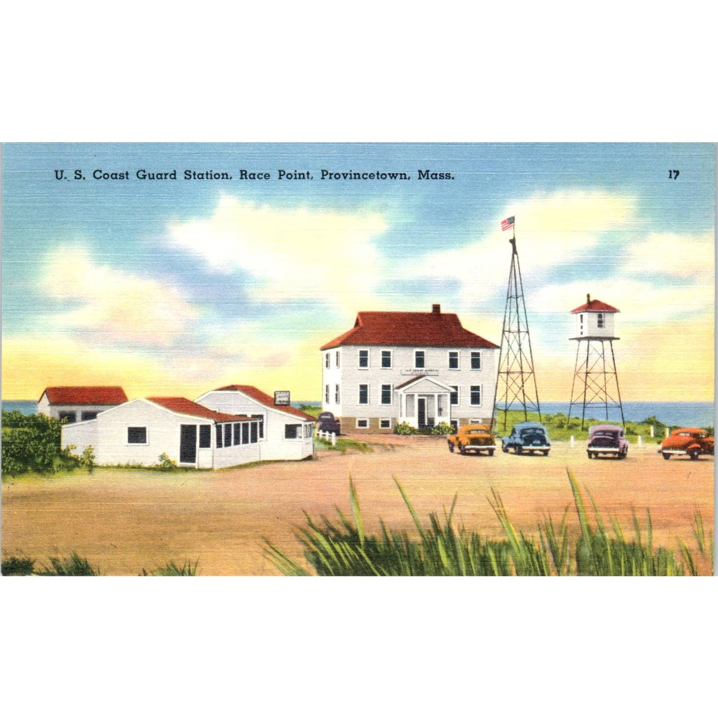 US Coast Guard Station Race Point Provincetown Maine - Original Postcard TJ7-RP1