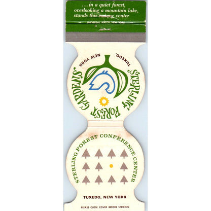 Sparkling Forest Gardens Tuxedo NY Die Cut Advertising Matchbook Cover SA6-M4