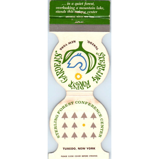 Sparkling Forest Gardens Tuxedo NY Die Cut Advertising Matchbook Cover SA6-M4