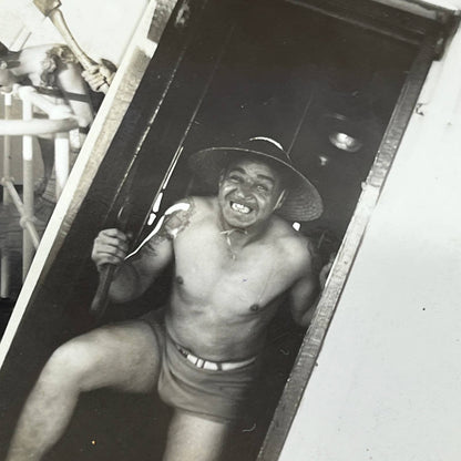 1937 Photos & Negatives of Men Dressed in Drag on Freighter Cruise Ship SE8