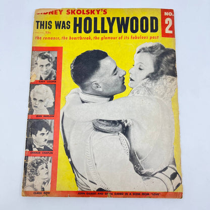 1955 This Was Hollywood Magazine Charlie Chaplin John Gilbert Greta Garbo TF3