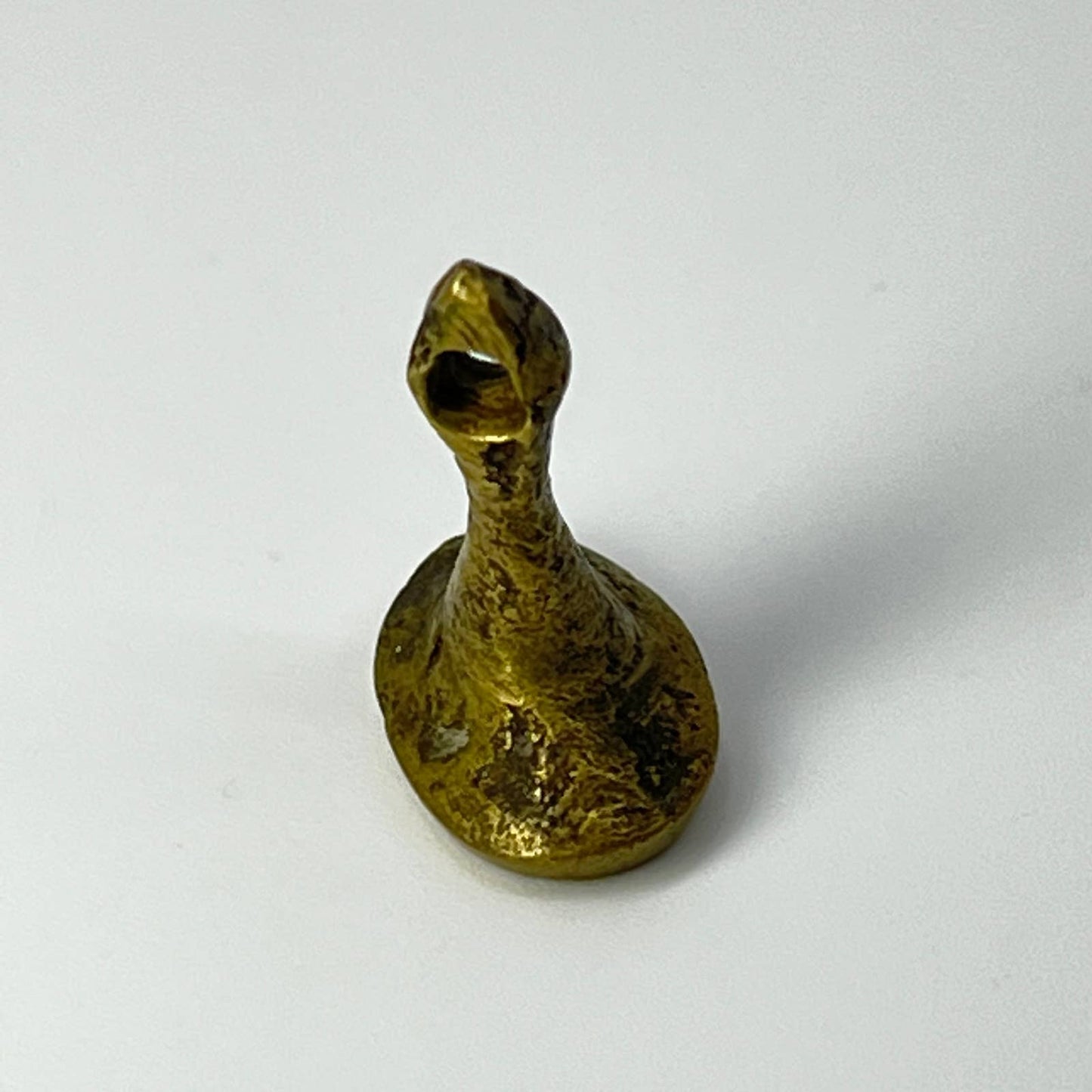 Antique Primitive Handmade India Brass Wax Seal Stamp 1/2” SC7-5