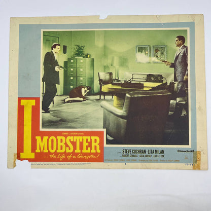 1958 Lobby Card I Mobster Steve Cochran Lita Milan Robert Strauss FL4