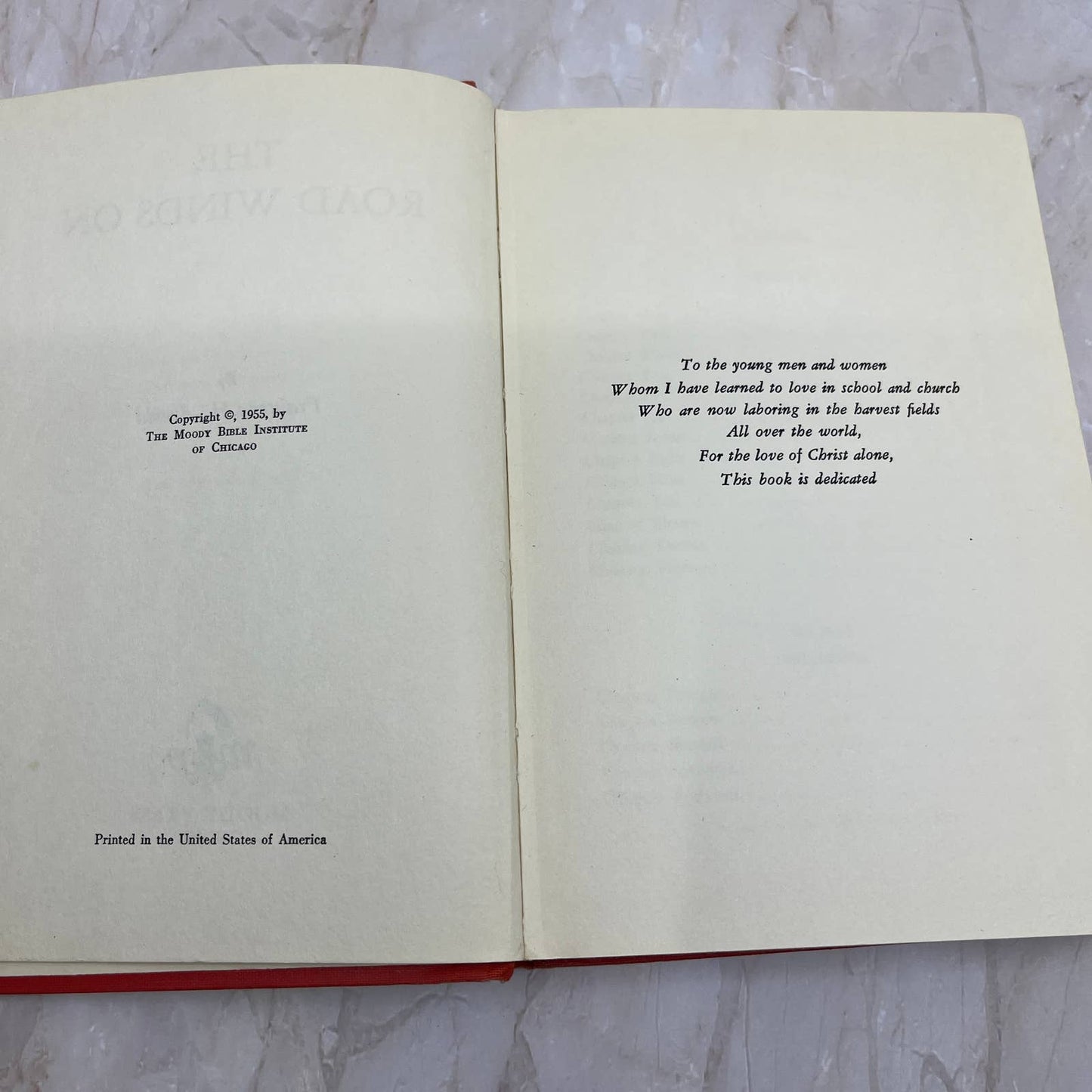 The Road Winds On Francena Arnold, 1955, Moody Press, Christian Fic H/C TC5