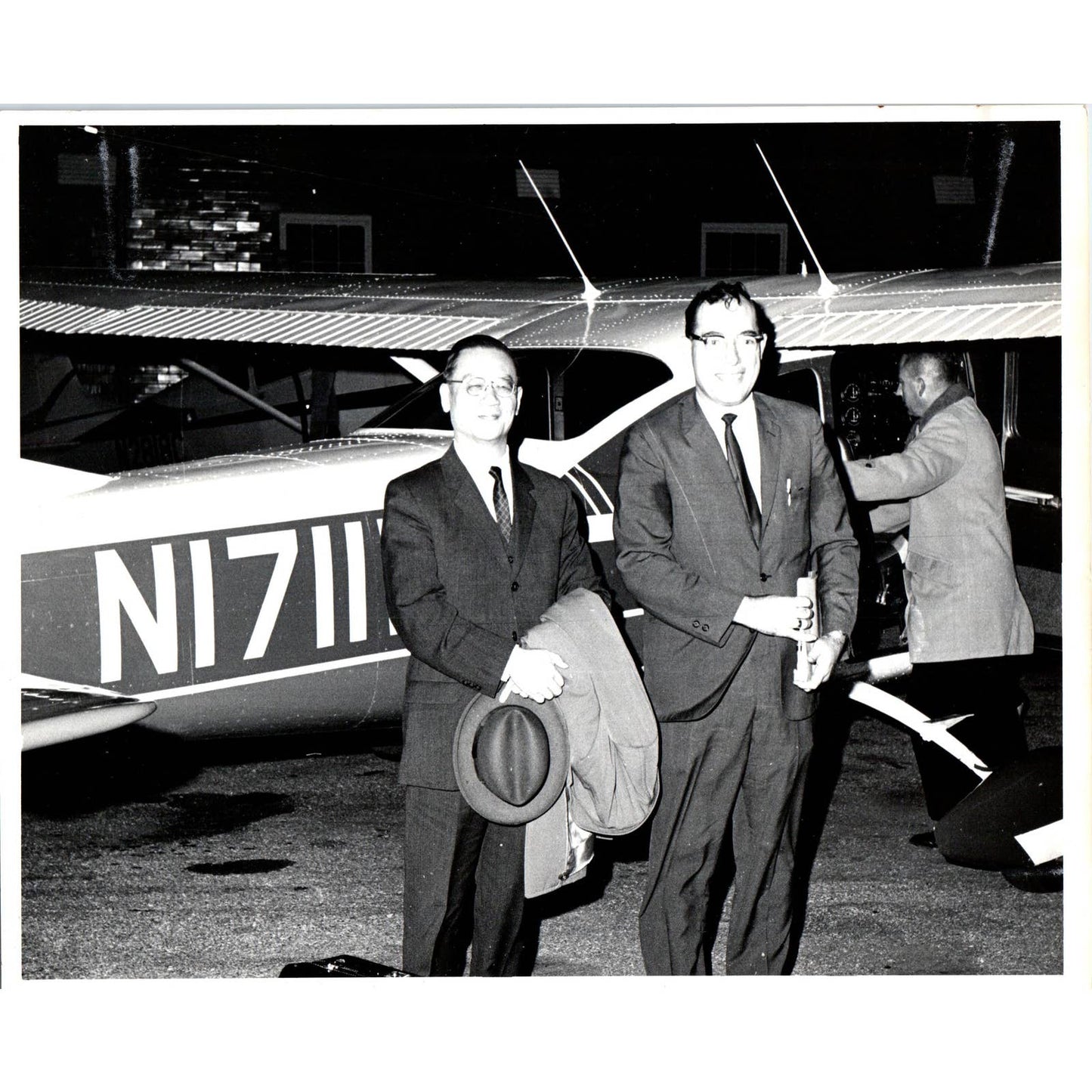 China Ambassador Chow Arrival at Yankton College 1966 Original Photo 8x10 TK1-P6