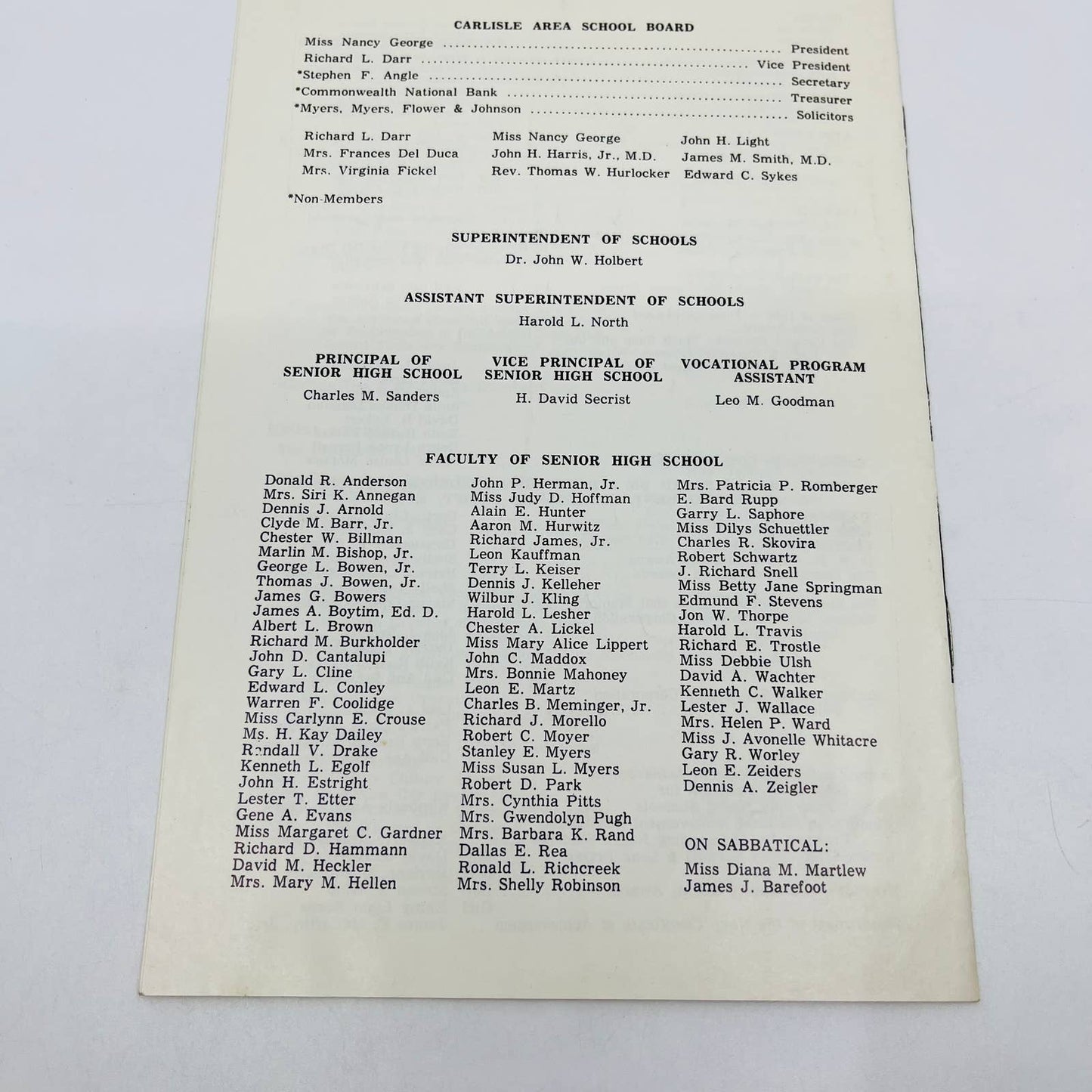 1975 - 138th Carlisle Senior High School Commencement Carslile PA TD6