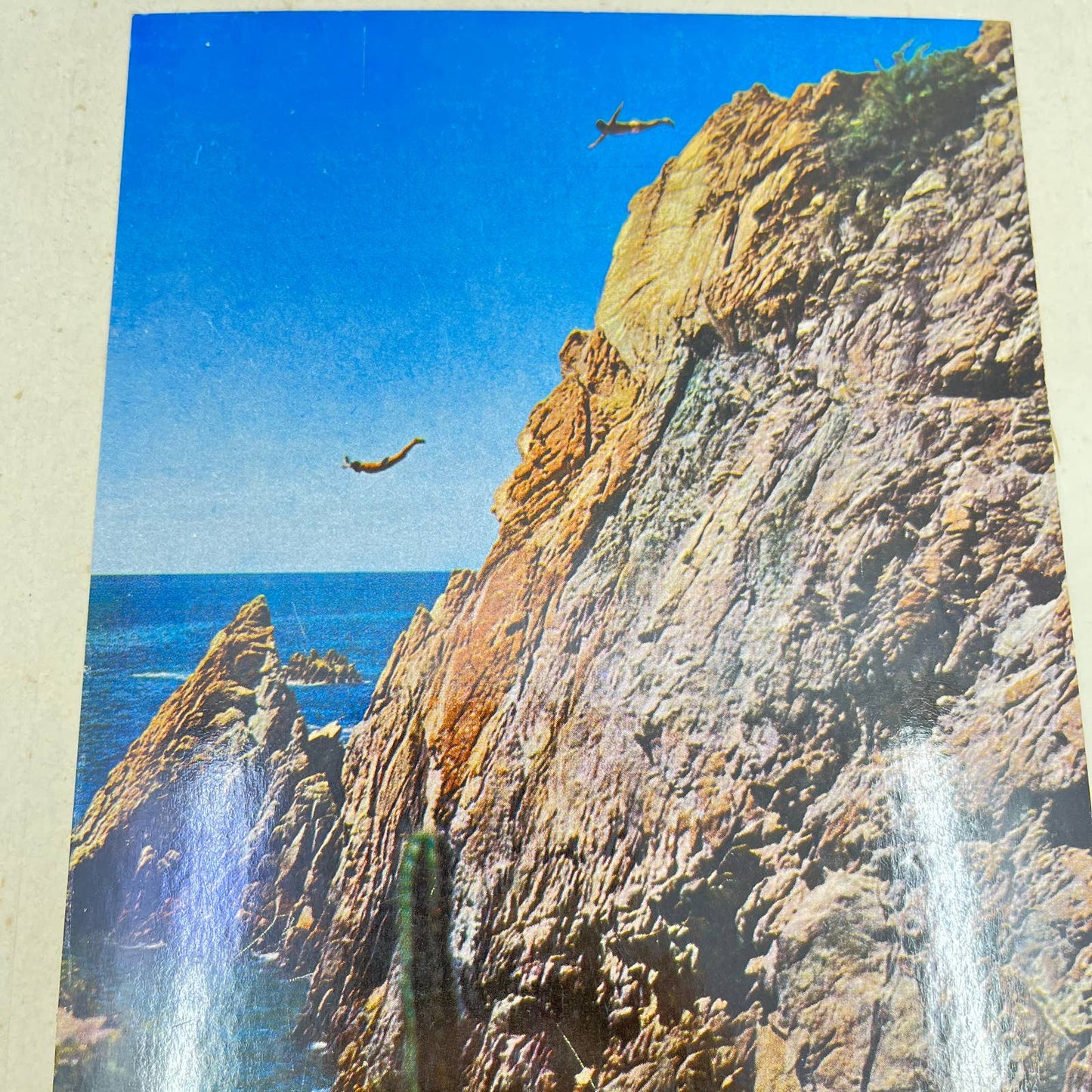 1970s Hotel Guide Card El Mirador Acapulco Mexico La Perla Cliff Diving FL3