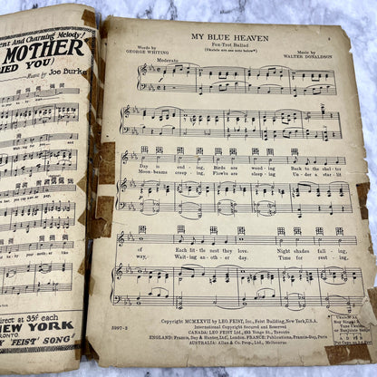 My Blue Heaven Walter Donaldson George Whiting 1927 Sheet Music V37-5