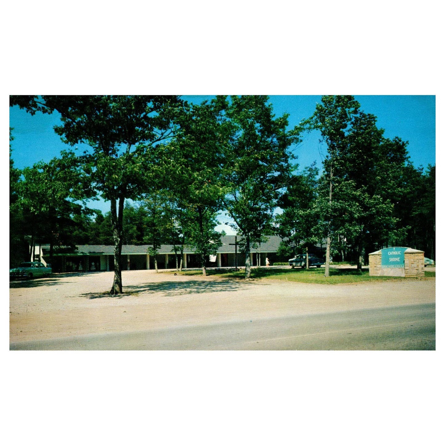Vintage Postcard - The Catholic Shrine Indian River Michigan 1957 TJ6-1