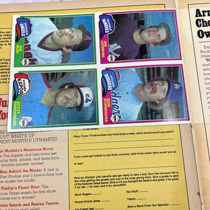 DYNAMITE MAGAZINE BUCK ROGERS WILMA 1981Topps Cards Star Wars Titanic D&D TJ4