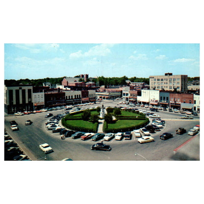 Vintage Postcard - Gainesville Georgia Downtown Square AD9