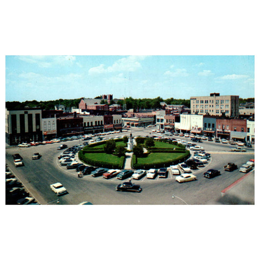 Vintage Postcard - Gainesville Georgia Downtown Square AD9