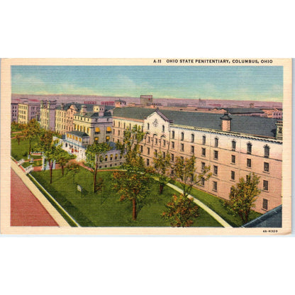 Vintage Postcard Ohio State Penitentiary Columbus Ohio TD9