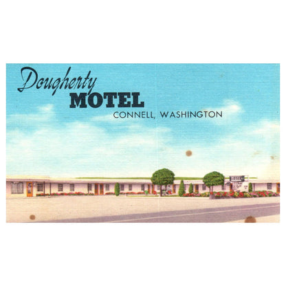 Dougherty Motel AAA Connell Washington J.M. Dougherty - Postcard TJ8-1
