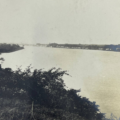 1903 Original Photograph View of Town of Tuxpam From Across River Mexico AC7