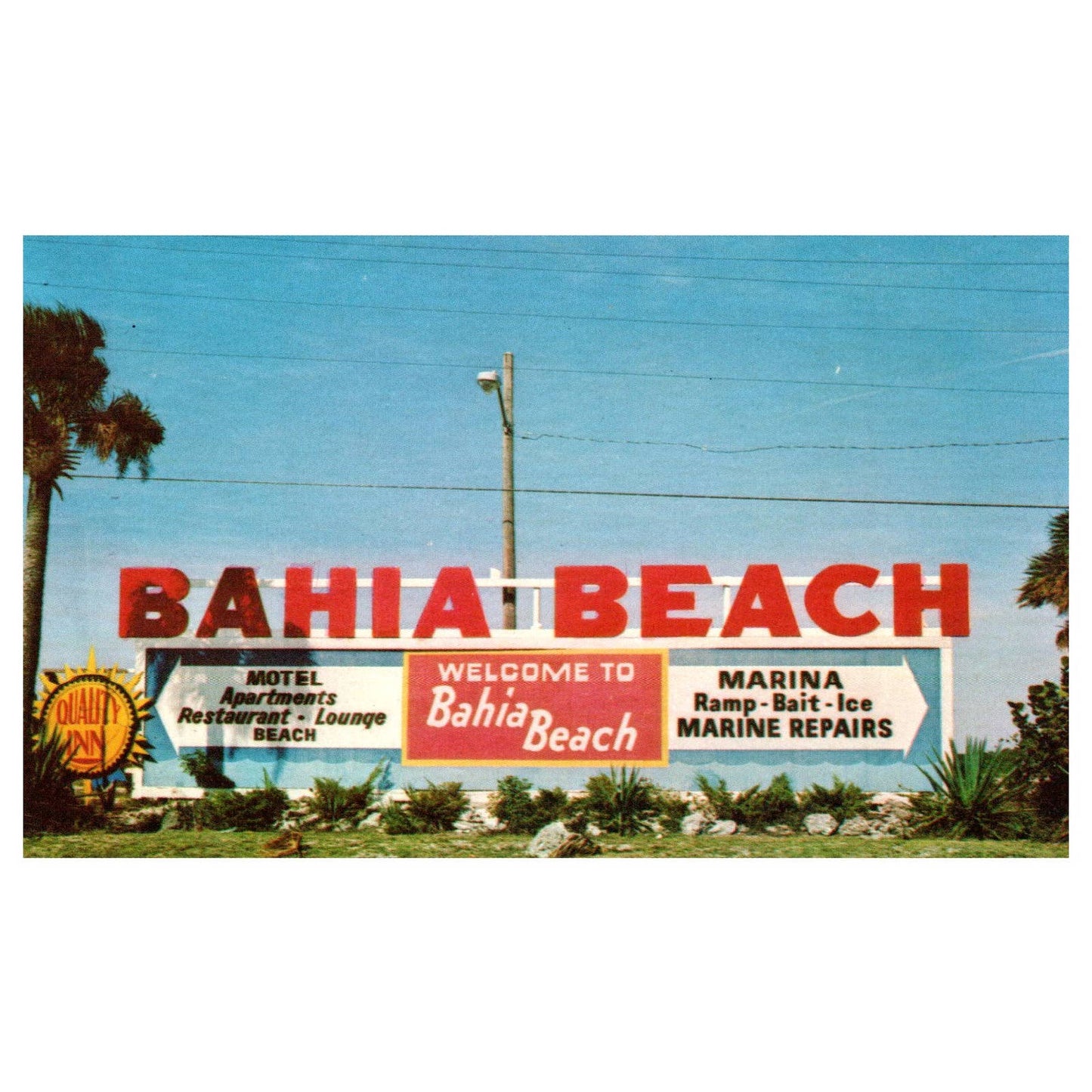 Vintage Postcard - Quality Inn Bahia Beach Ruskin Florida AD9