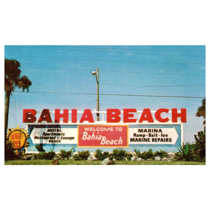 Vintage Postcard - Quality Inn Bahia Beach Ruskin Florida AD9