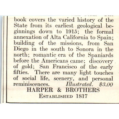 c1920 Magazine Ad - Harper's Guide to Wildflowers Caroline A. Creevey EA3