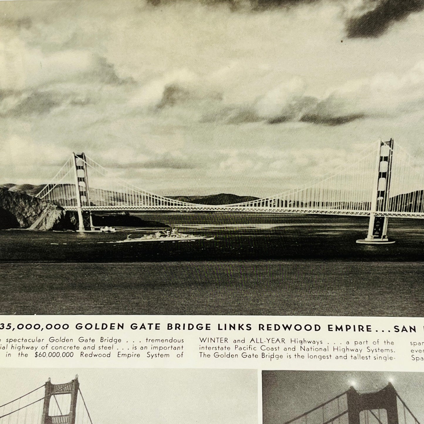 1939 SAN FRANCISCO TOURIST SIGHTSEEING MAP PAMPHLET WORLD’S FAIR GOLDEN GATE A1